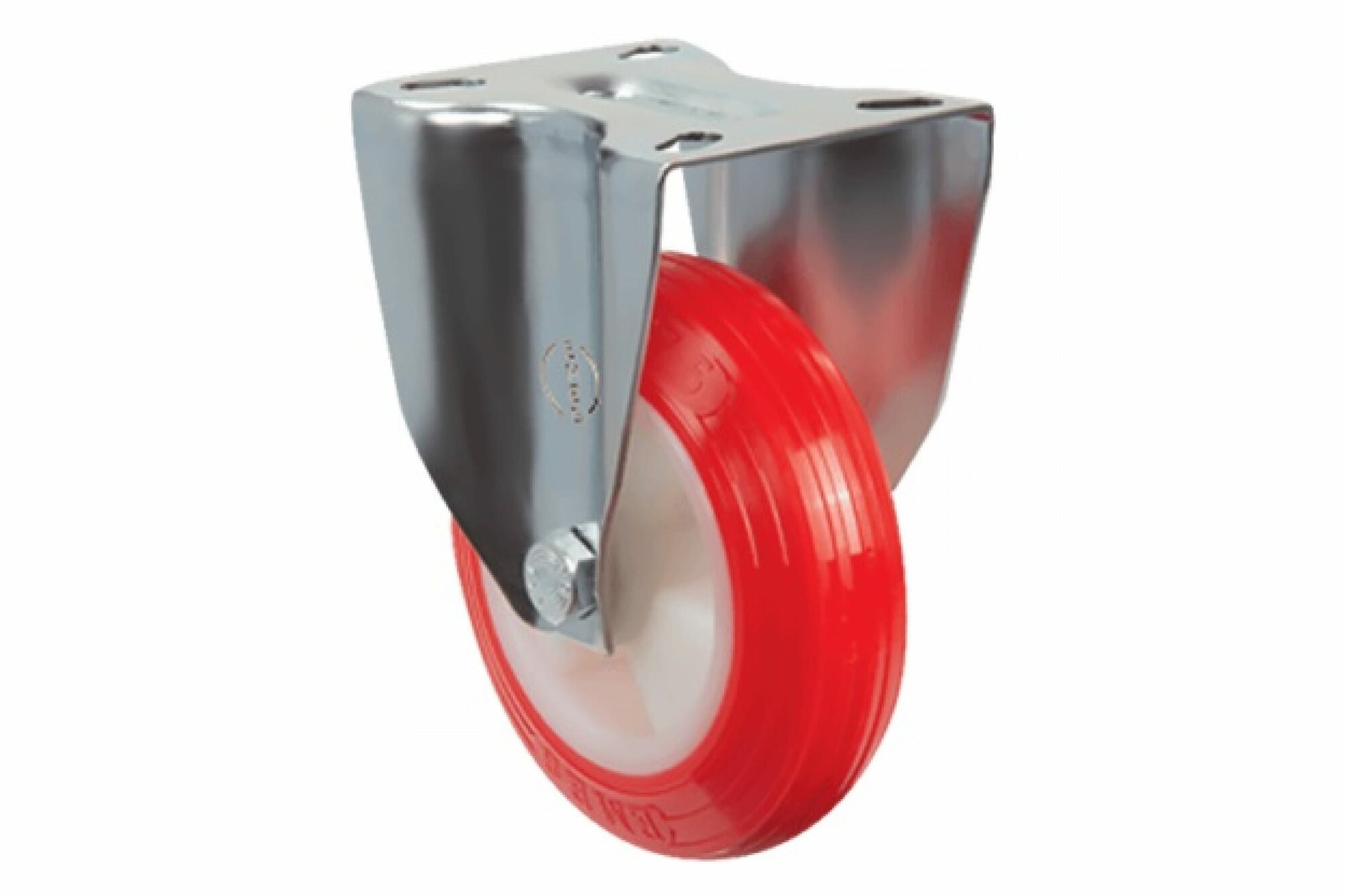 Колесо неповоротное EMES EM02-ZKP-80 (г/п 90кг Ф 80мм) крепление платформа