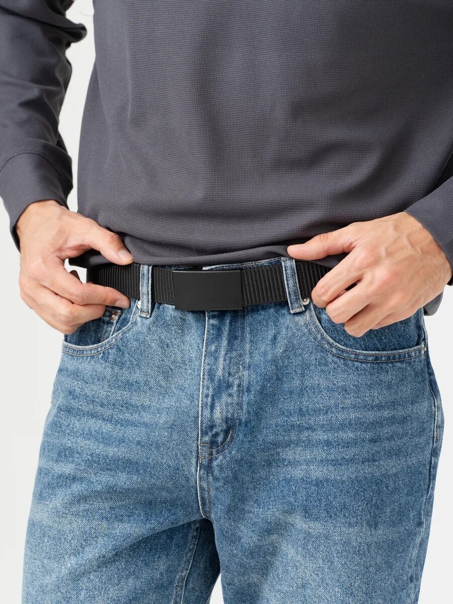 Ремень FAUSTINI для мужчин и женщин, размер 120, черный — фото 1