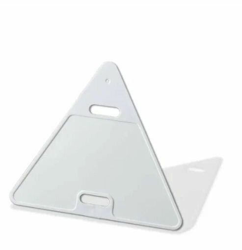 Бирка У-136 кабельная маркировочная треугольник 52х55 мм белая уп.50шт