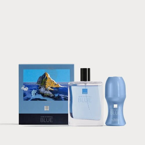 Изображение товара AVON Парфюмерно-косметический набор "Individual Blue для него" в подарочной упаковке