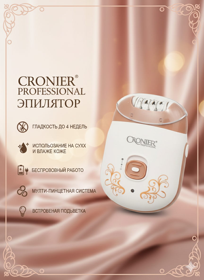 Epilyator CRONIER, ayollar uchun teri hamda teri parvarishi uchun — фото 1