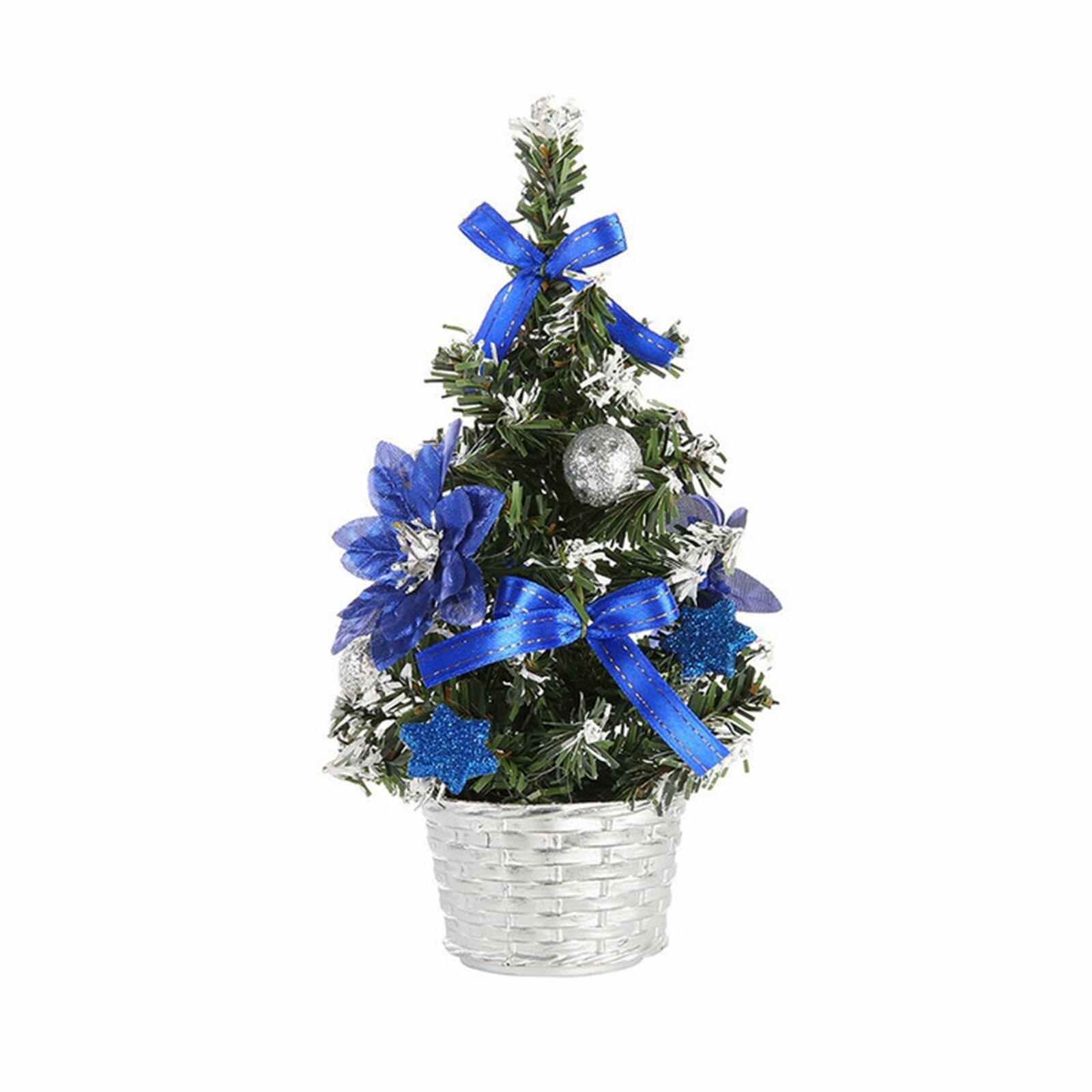 Мини-искусственная Рождественская елка Королевского синего цвета 20*12*12 см семейное украшение