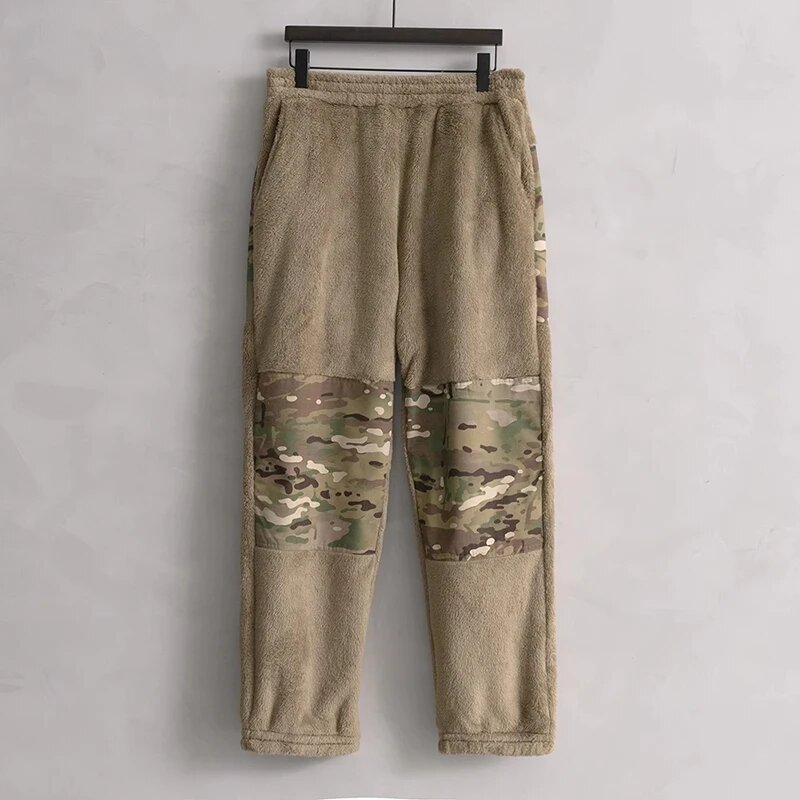 Тренировочные брюки L3 из хлопка, уличные спортивные брюки M65 с теплой внутренней подкладкой, флисовые брюки с пушистой обезьяной