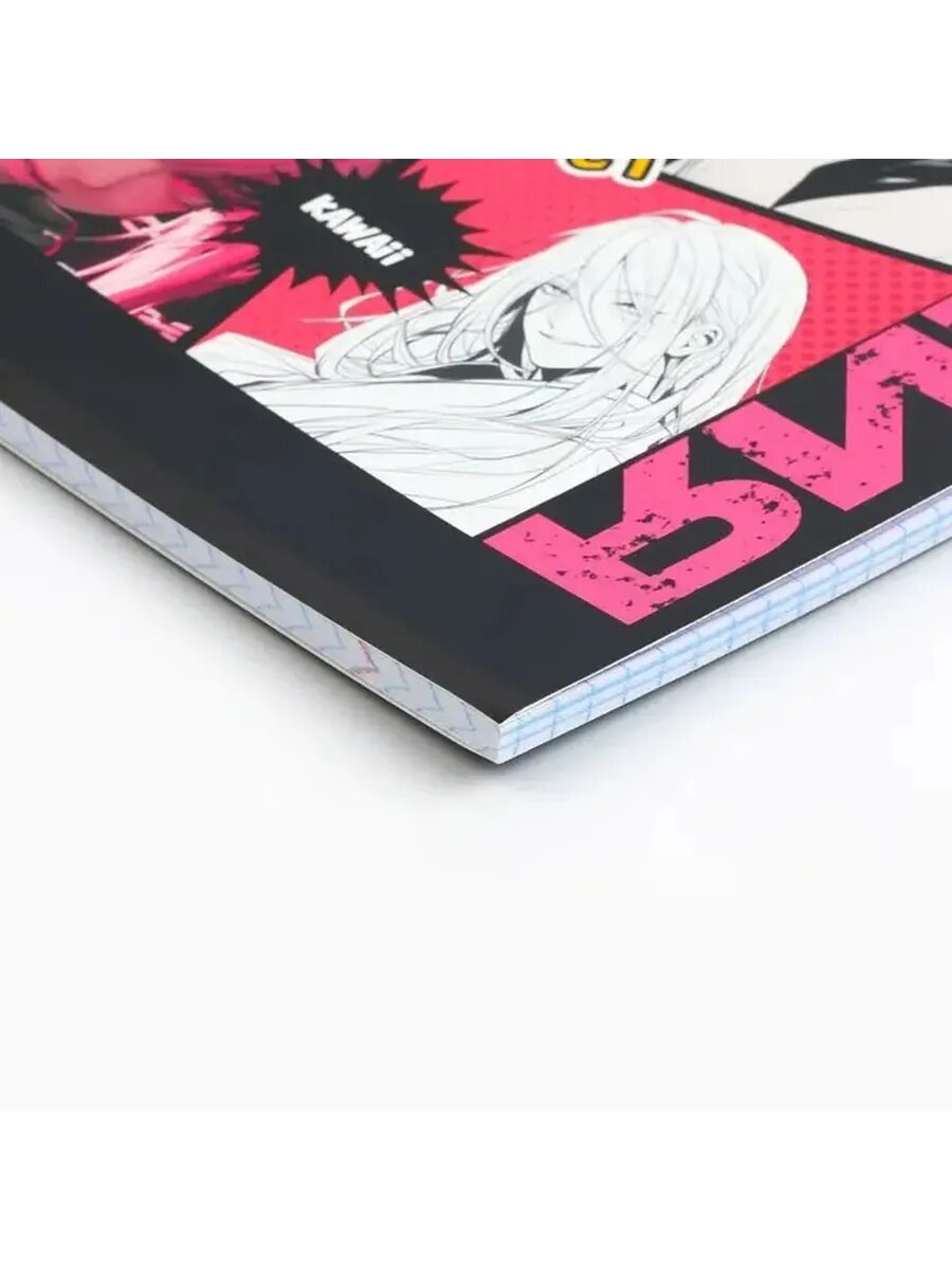 Учебная тетрадь с аниме-рисунками и химией