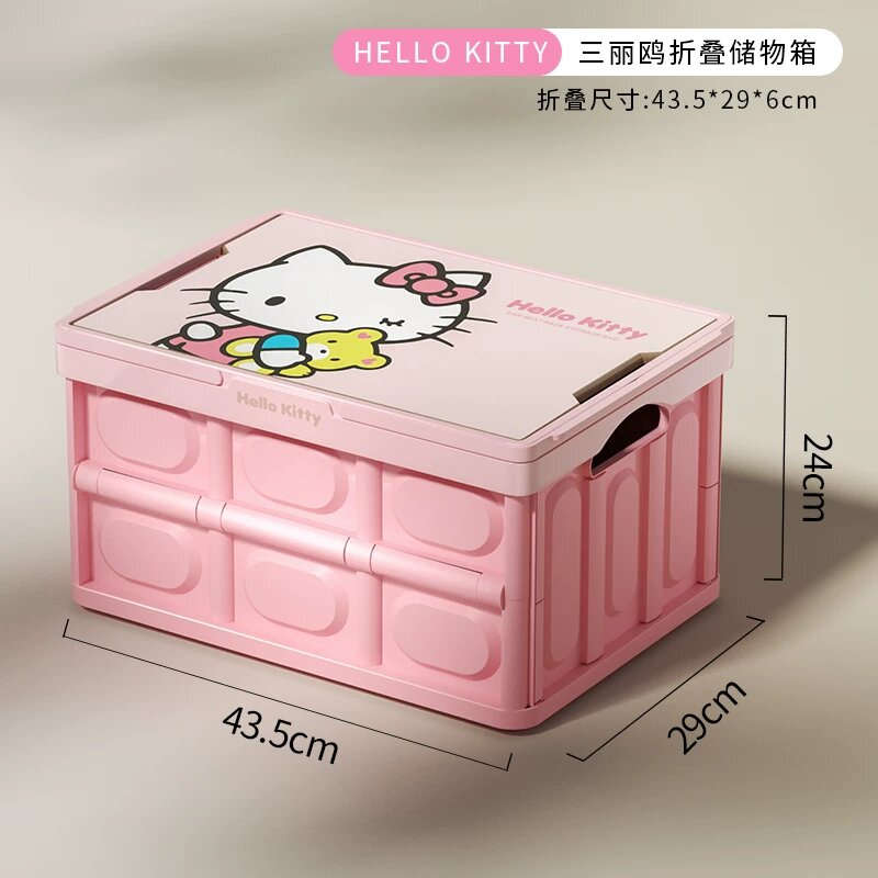 Sanrio Хеллоу Китти Складная сумка-тот с ручкой, Большой размер, Пейзажная походная сумка