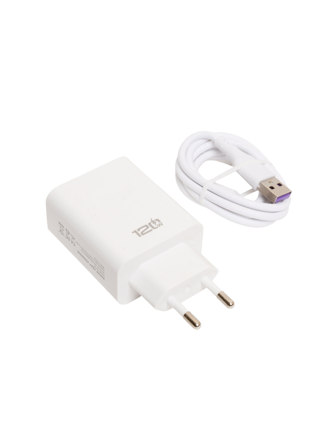 Зарядное устройство, кабель Type-C, с быстрой зарядкой 120 W (V8) — фото 1