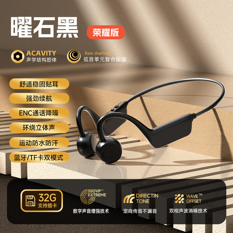 X1 Новые наушники Bluetooth для бега и спорта, водонепроницаемые, с длинным сроком службы, с низким уровнем шума, черные, оптовая поставка через грани
