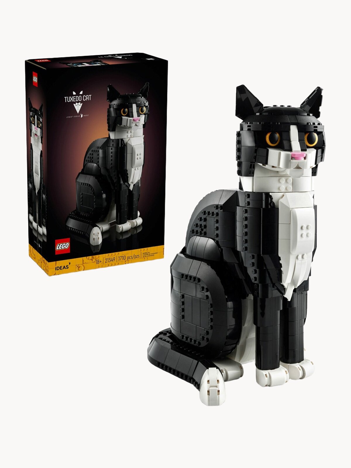 Конструктор LEGO Ideas Tuxedo Cats 21349 Чёрно-белый кот, 1710 дет.