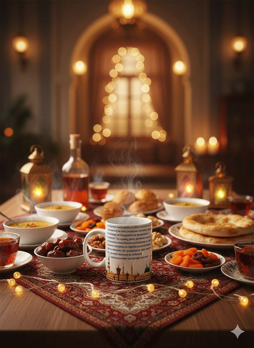 Кружка «Рамадан», 330 мл, воздушный шар в подарок на Рамадан — фото 1