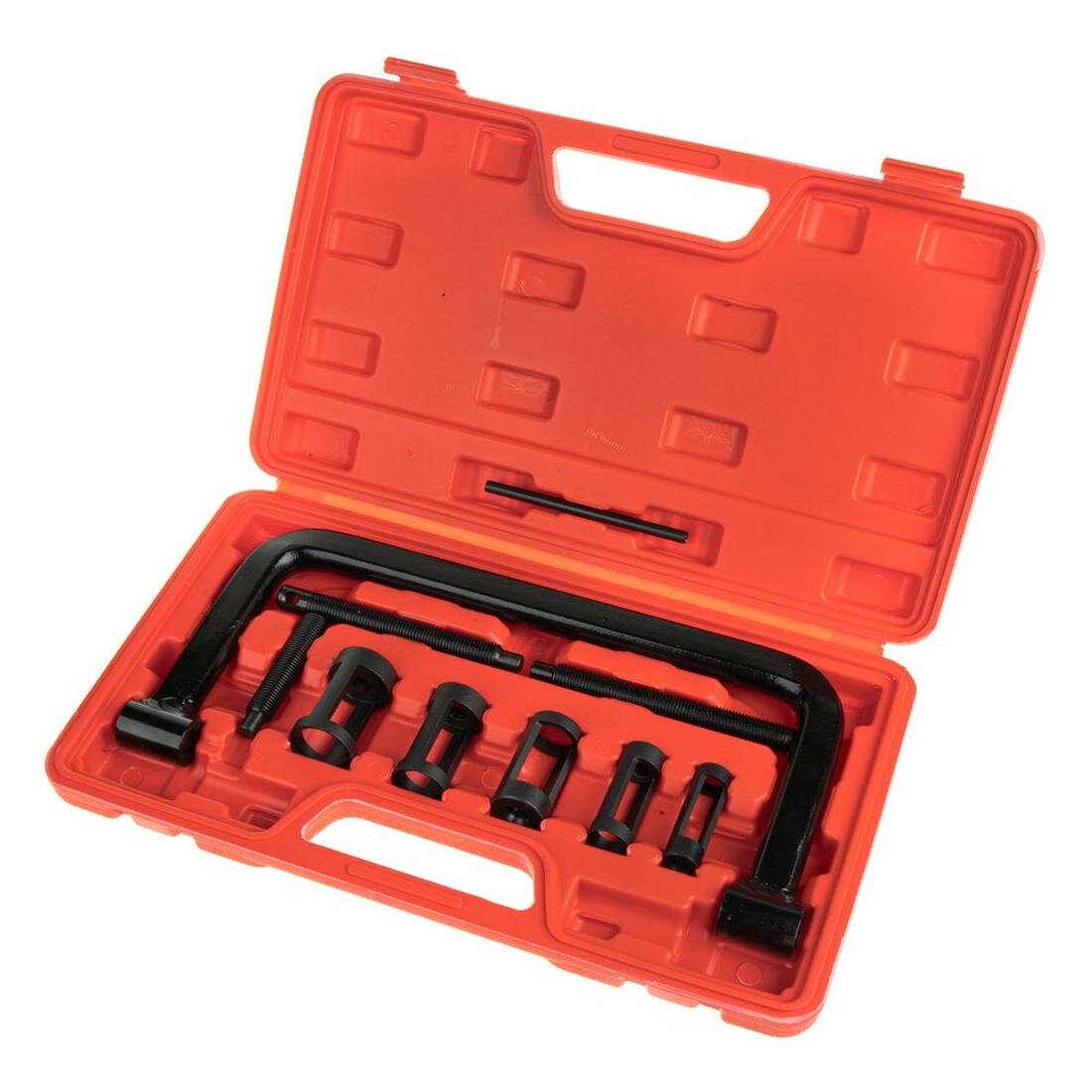 Рассухариватель клапанов универсальный, струбцина, 7пр. в кейсе ARNEZI 7720015