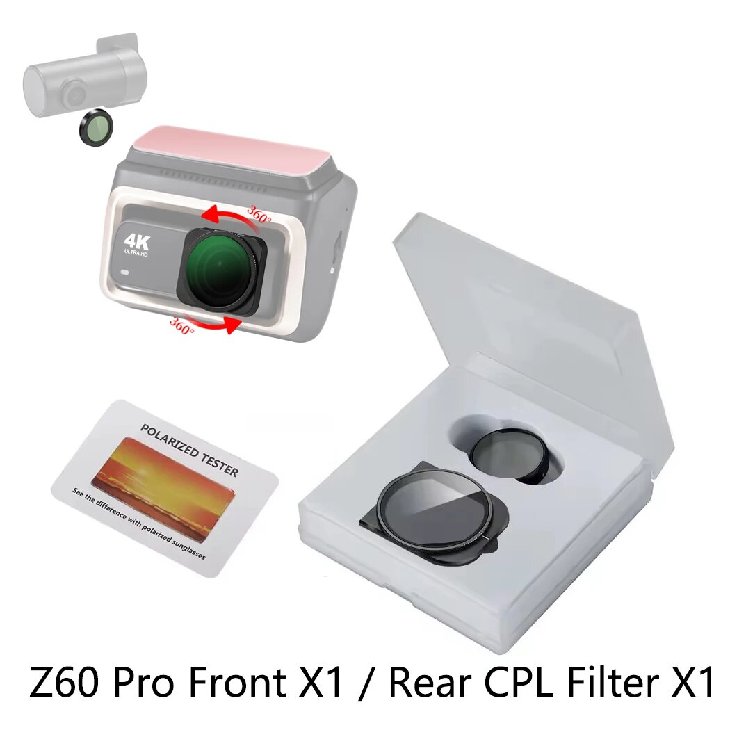 CPL фильтр для ddpai Z60 Pro Front/Rear