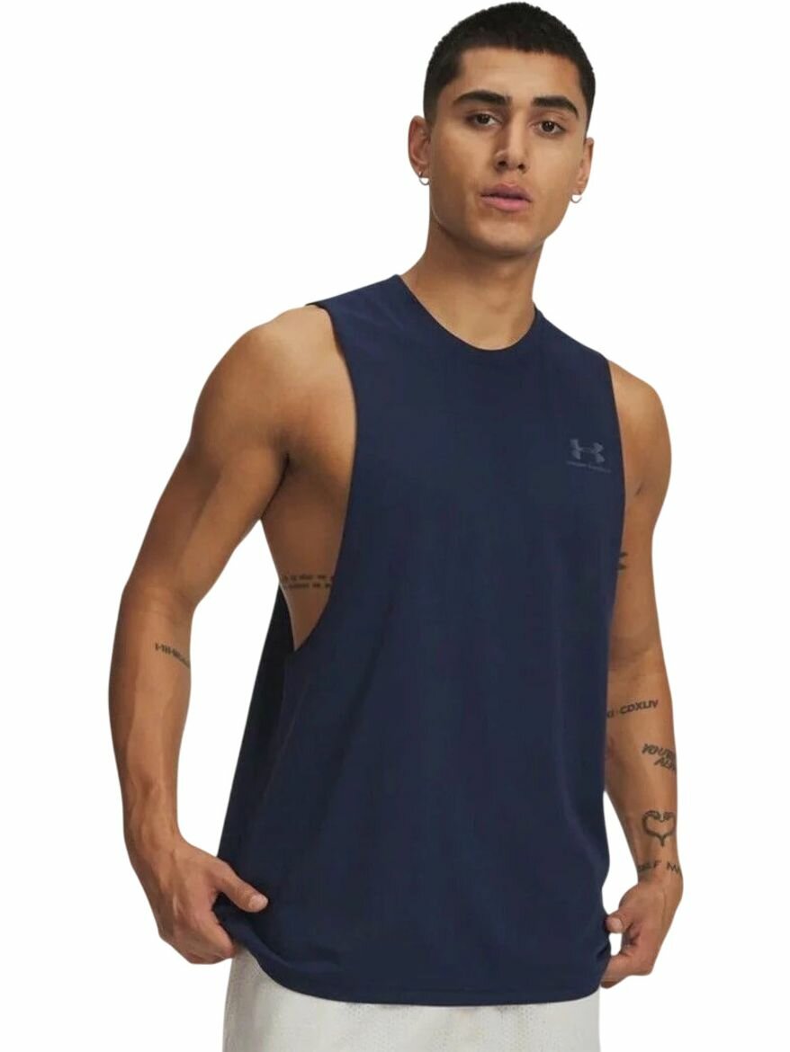 Майка спортивная UA LEFT CHEST CUT OFF TANK