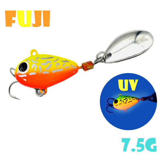 Блесна Тейл-Спиннер для рыбалки Uf-Studio Hurricane 7.5g #Gria Fuji