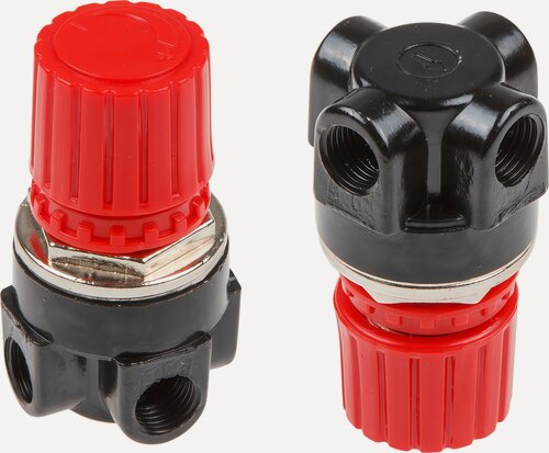 Изображение товара Регулятор давления воздуха на компрессор ECO AES-4R четырехходовой