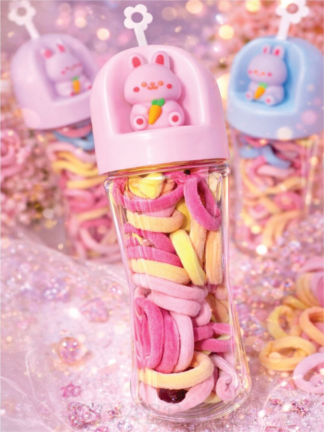 Заколки и резинки для волос для девочек, в подарочной упаковке, 18 предметов — фото 1