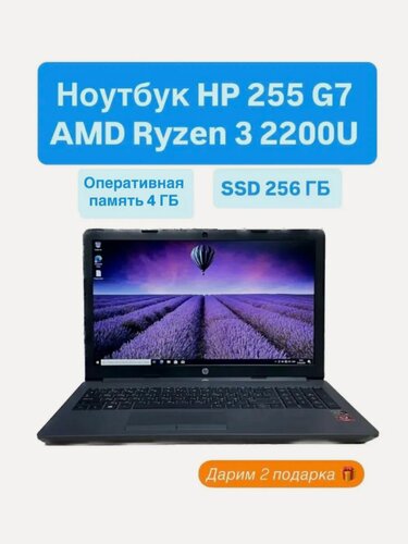 Изображение товара Ноутбук Hp 255 G7 AMD Ryzen 3 2200U 4/256