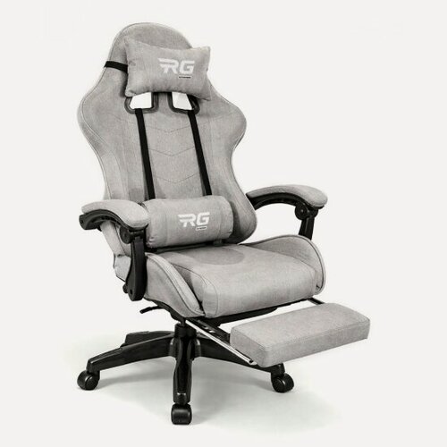 Изображение товара Кресло геймерское Byroom RG HEALER fabric grey с подставкой для ног BRGF813F/G