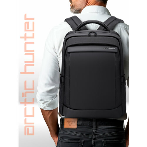 Рюкзак мужской городской B00478, спортивный, черный, 13,5 л, ноутбук 15, ручная кладь, женский для путешествий