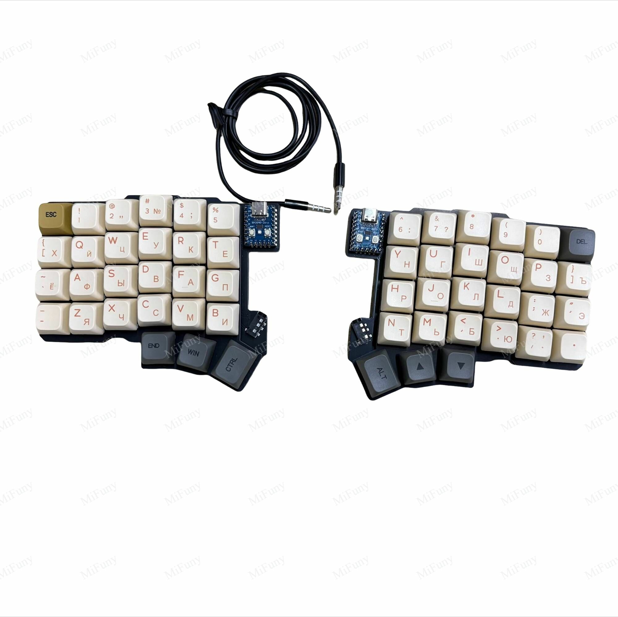 Клавиатура проводная Silakka54, (Silent Peach V3 Switch), Английская раскладка, бежевый