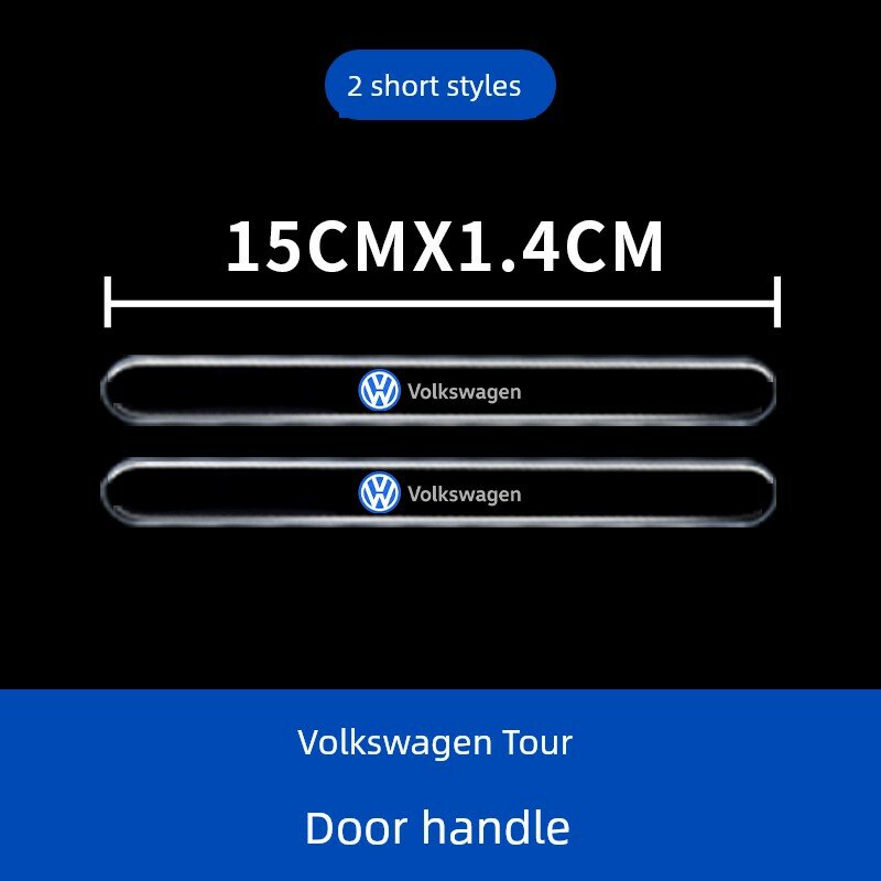 Volkswagen Tiguan Короткие бамперные полосы - 2 шт. (защита ручек дверей от ударов)