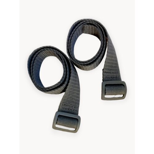 Лента - ремень стропа для крепления с пряжкой GetCamping (цв. черный, пряжка, ширина 3 см, длина 65см, комплект из 2 шт, GC-17.03.065. B)