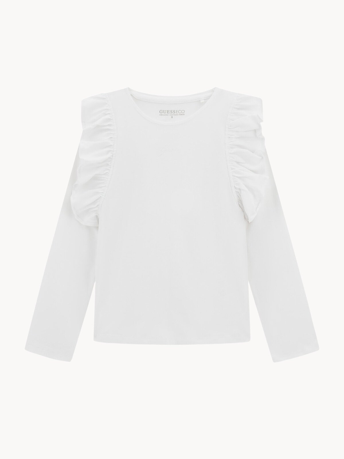 Лонгслив GUESS, размер 8 лет, белый,
