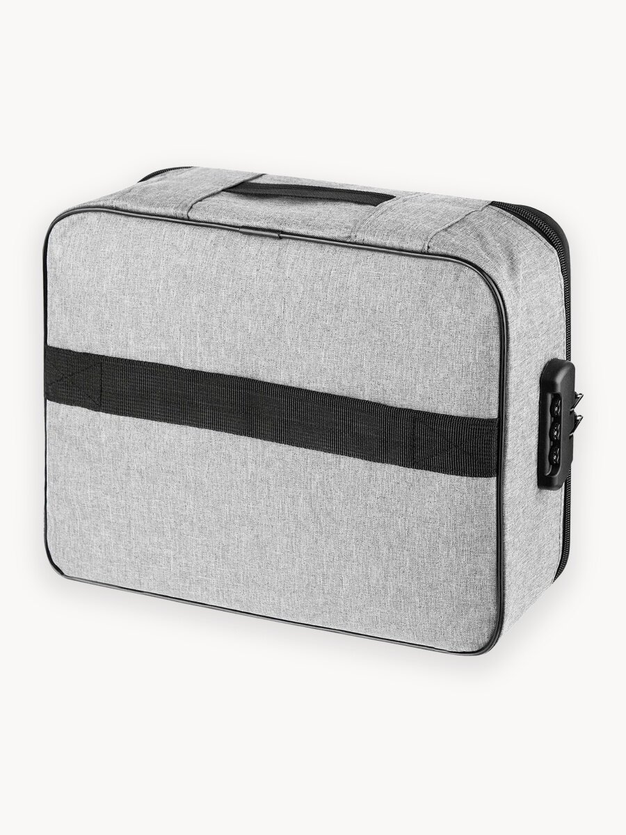 Сумка-органайзер для документов с кодовым замком серая — надёжное хранение и порядок