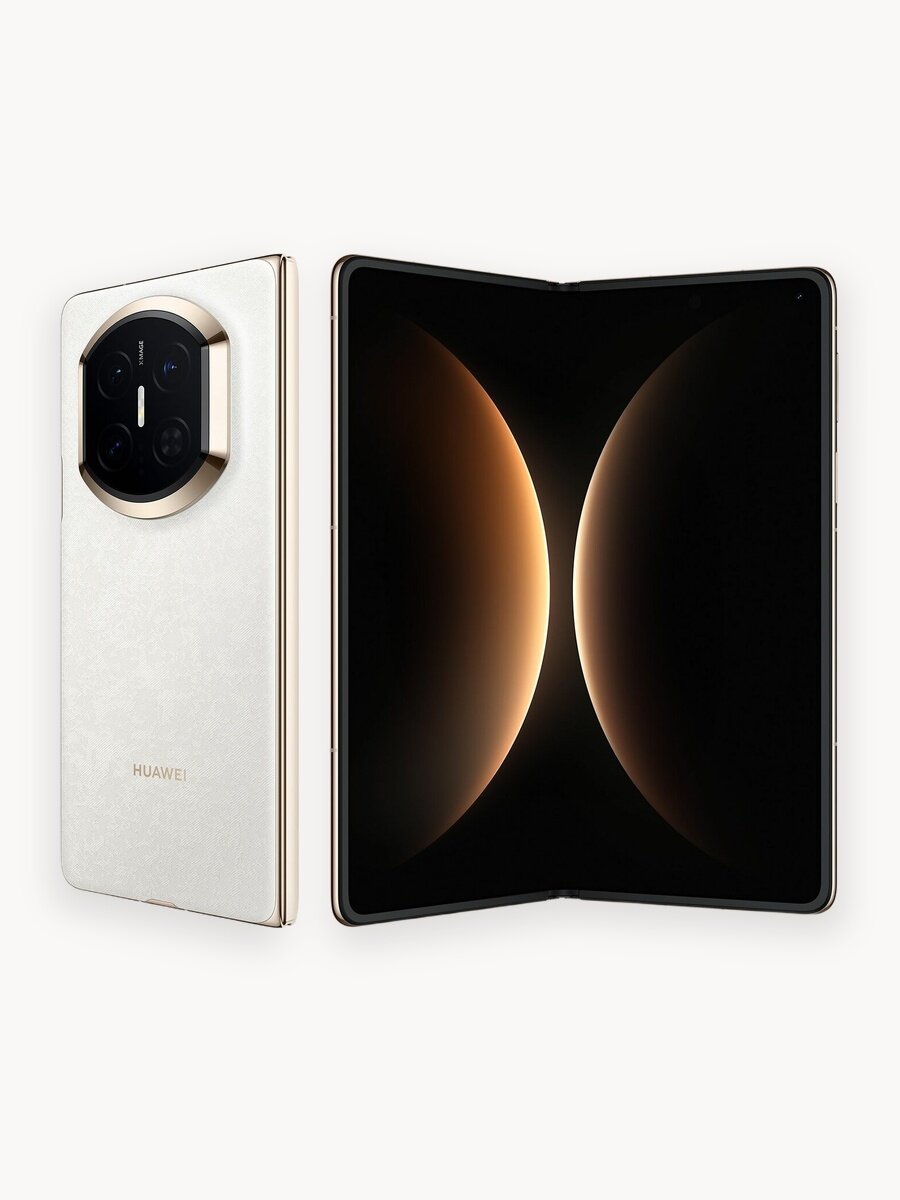 Смартфон HUAWEI Mate X7 Парчовый Белый + Смарт часы WATCH FIT Pro 4 Черный