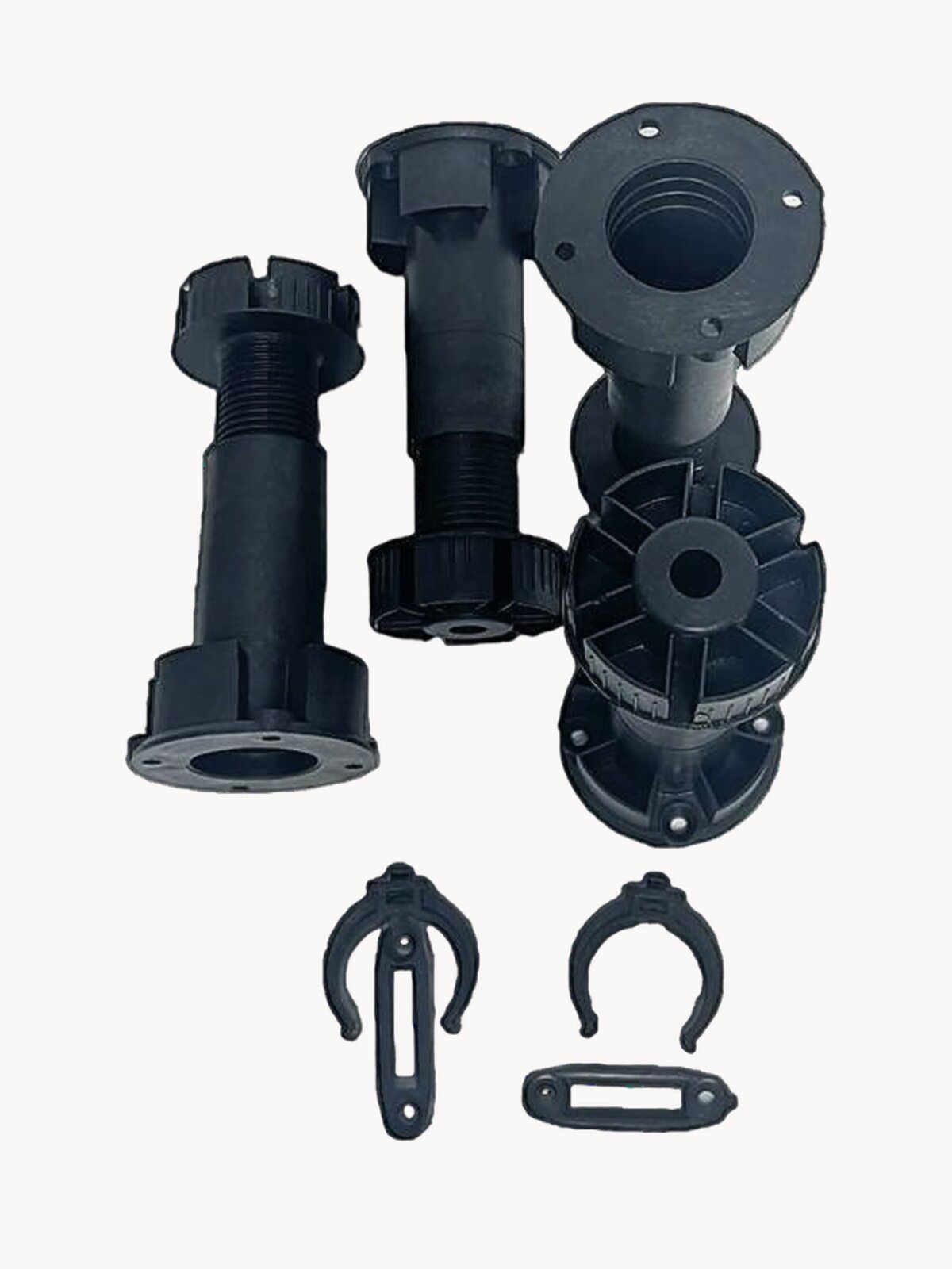 Кухонные регулируемые ножки для кухонного гарнитура и шкафа 92-120мм. В комплекте 4 ножки и 2 клипсы