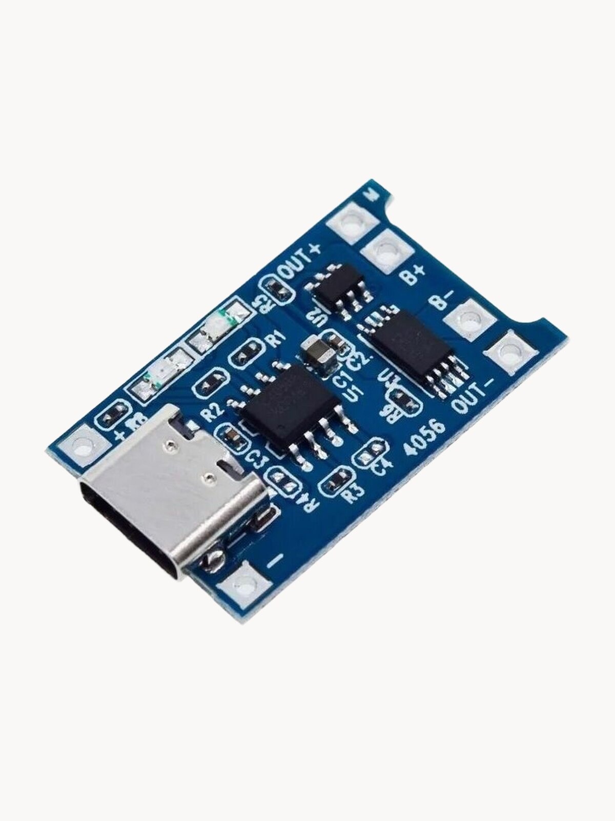 Модуль заряда Li-ion аккумуляторов TP4056 - 2шт / type-C / защита от перезаряда и короткого замыкания / 5В / 1А