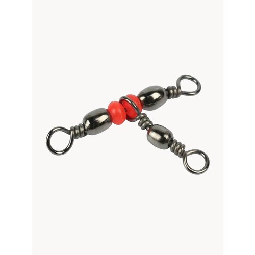 Тройной вертлюжок с бусинами №10