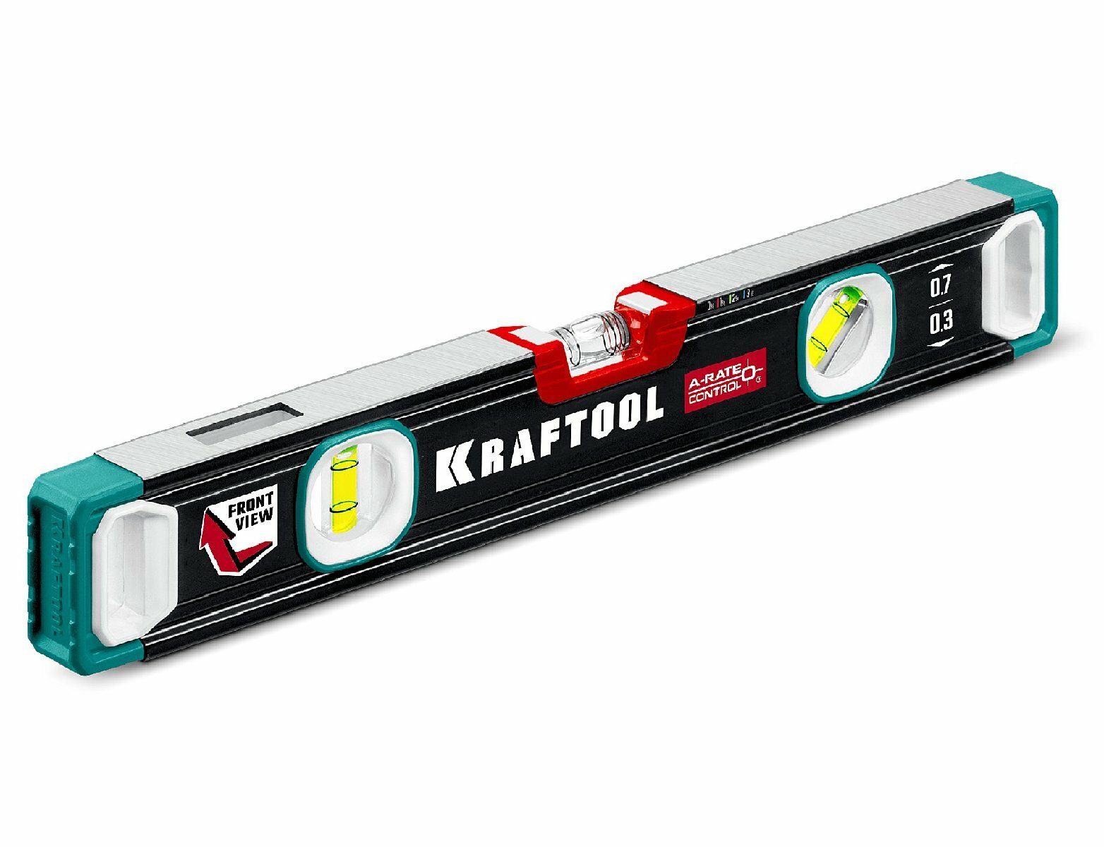 Сверхпрочный уровень KRAFTOOL 400 мм точность 0.3 мм/м с инновационным зеркальным глазком и 3 высокоточными колбами
