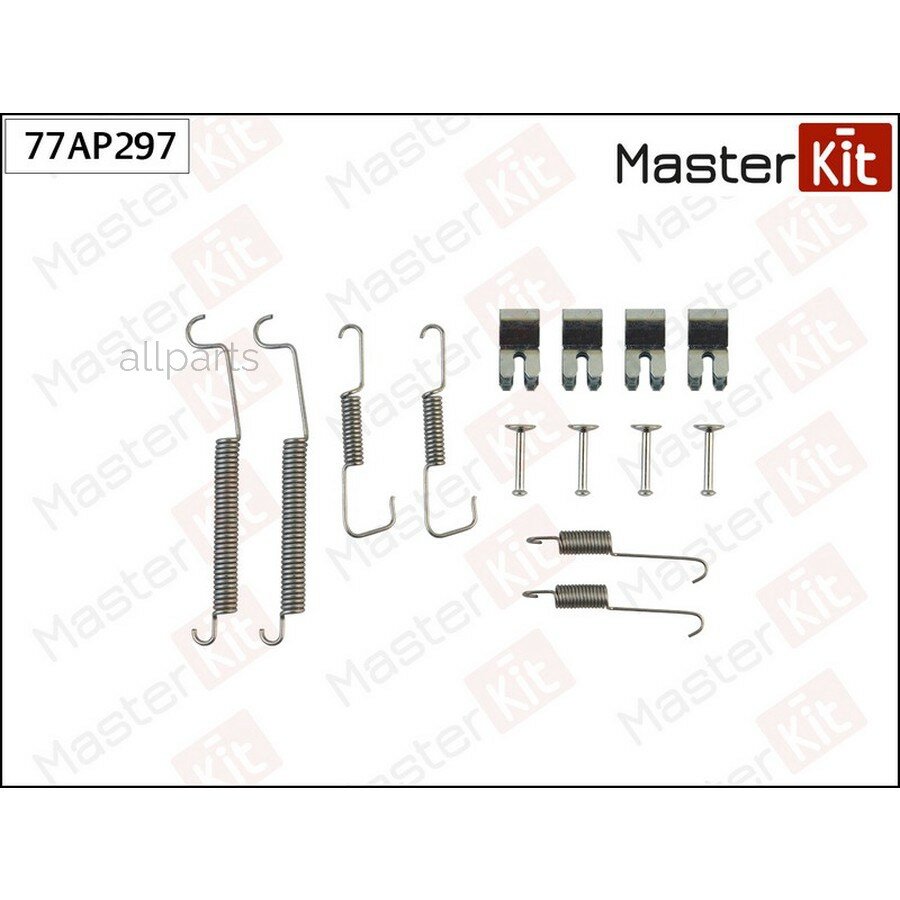 MASTERKIT 77AP297 77AP297 комплект установочный барабанных колодок CITROEN C2 (JM_) 2003 -