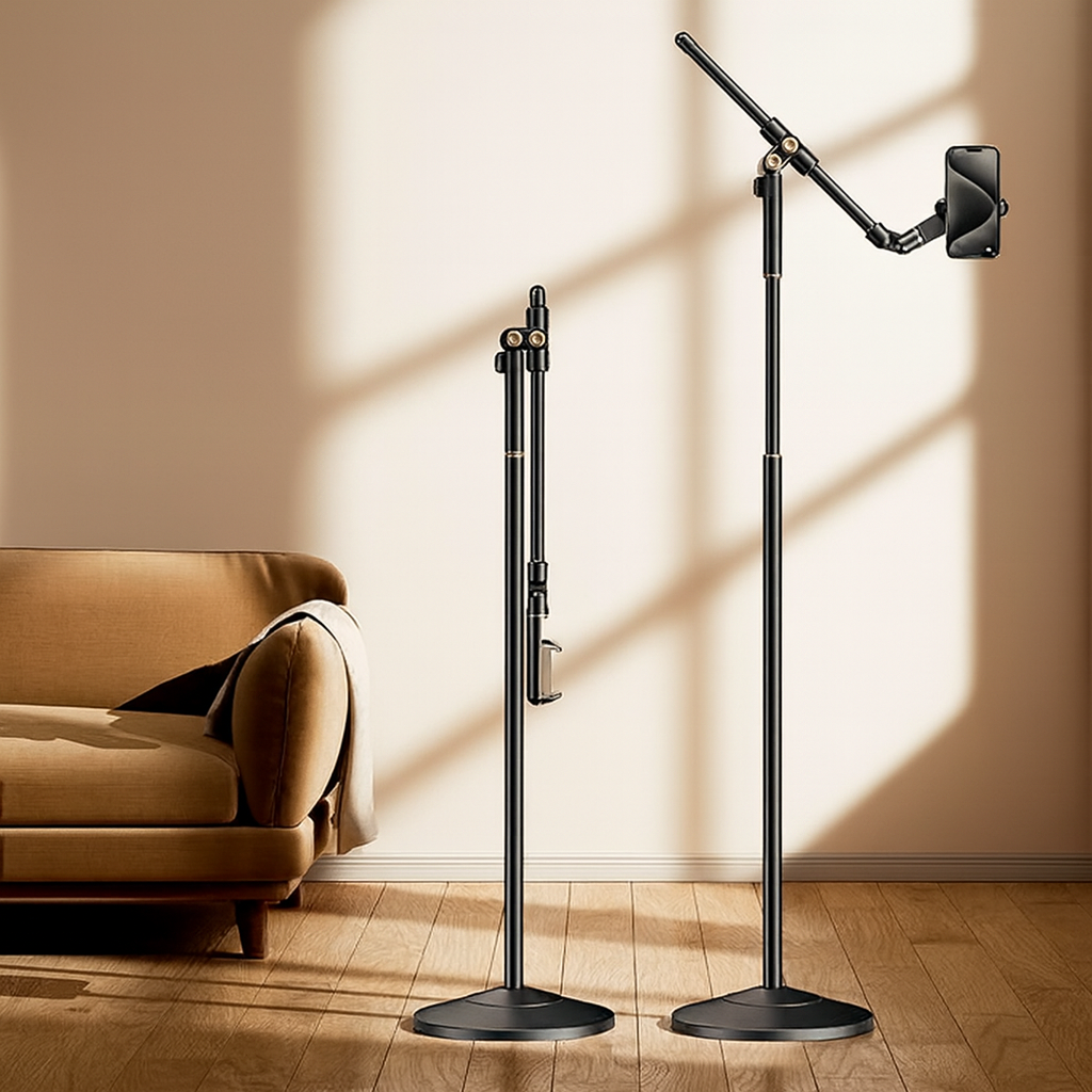Стойка для телефона, штатив, для горизонтальной и вертикальной съёмки 175см