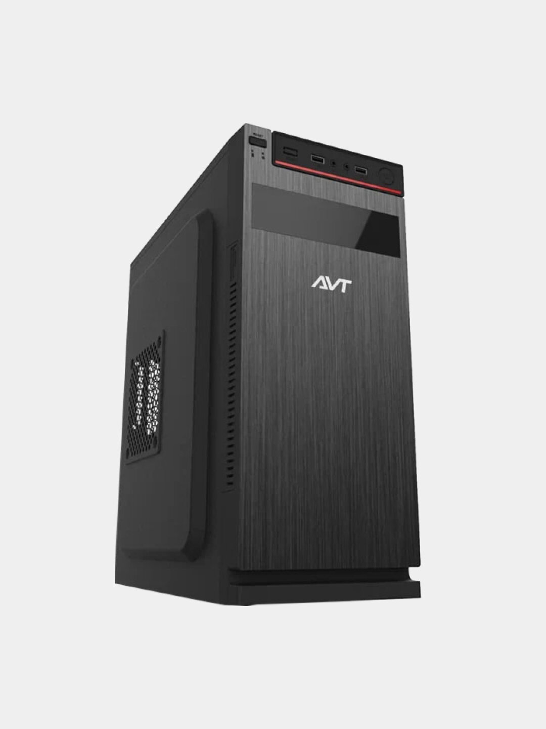 Корпус A4Tech AVTECH, ATX, 450 W, верхний блок питания, чёрный/серебристый