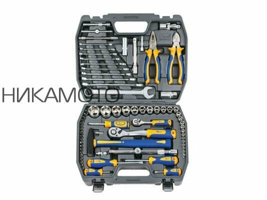 KRAFT KT700677 Набор инструмента 1/2"Dr и 1/4"Dr 73 предмета