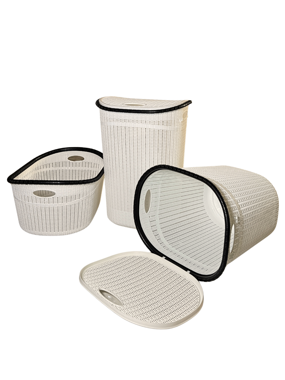 Kорзина для белья с 3 отверстиями(30,45,55L) - прочная, удобная, вместительная модель и стильное решение! — фото 1