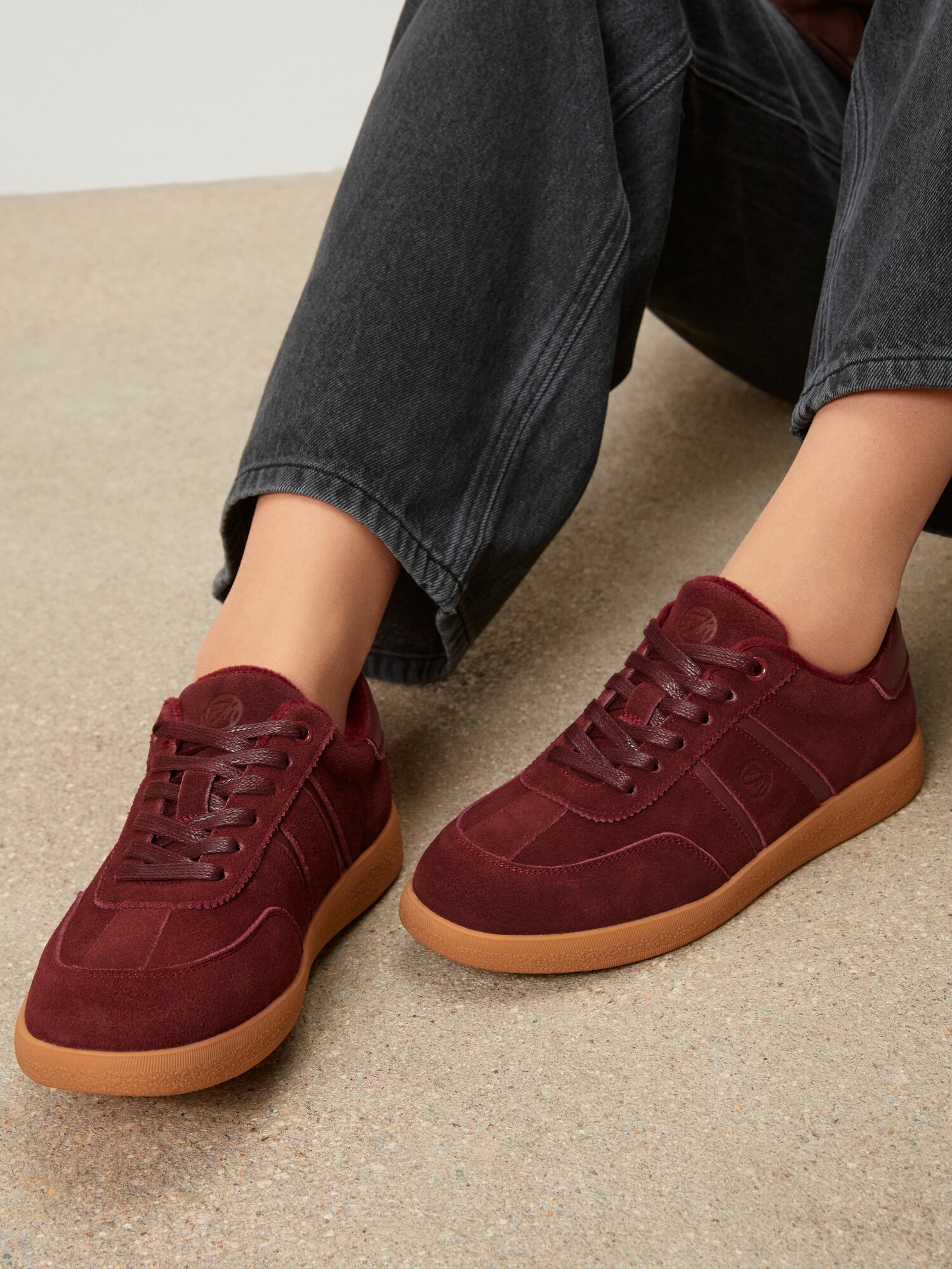 Кеды Thomas Munz, полнота 4, размер 37, бордовый — фото 1