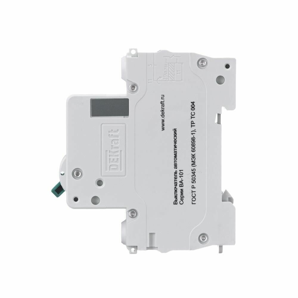 Выключатель автоматический DEKraft ВА-101 1P 25А C 4.5кА — фото 1