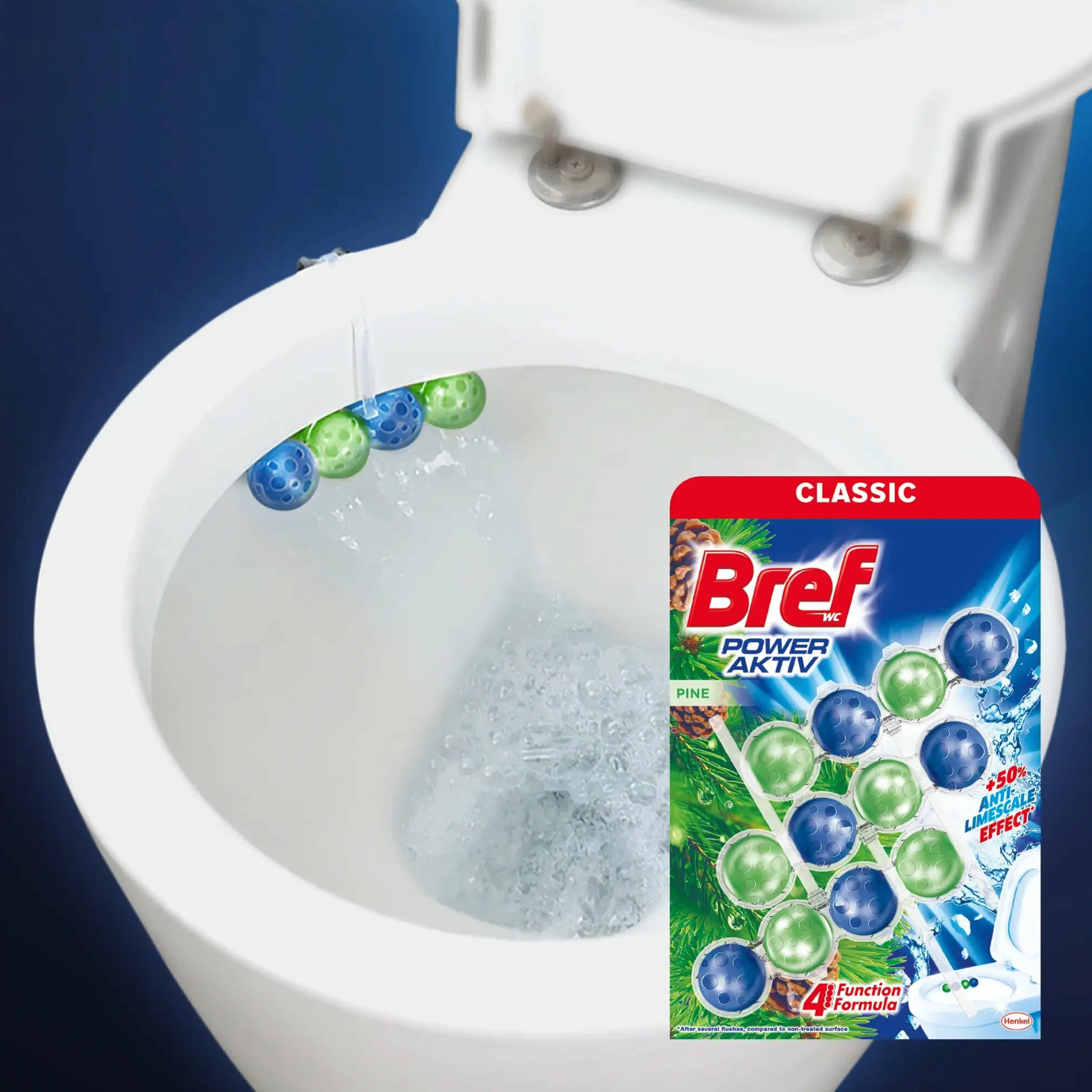 Туалетный блок Bref Океанский бриз, 50г, легкий аромат свежести — фото 1