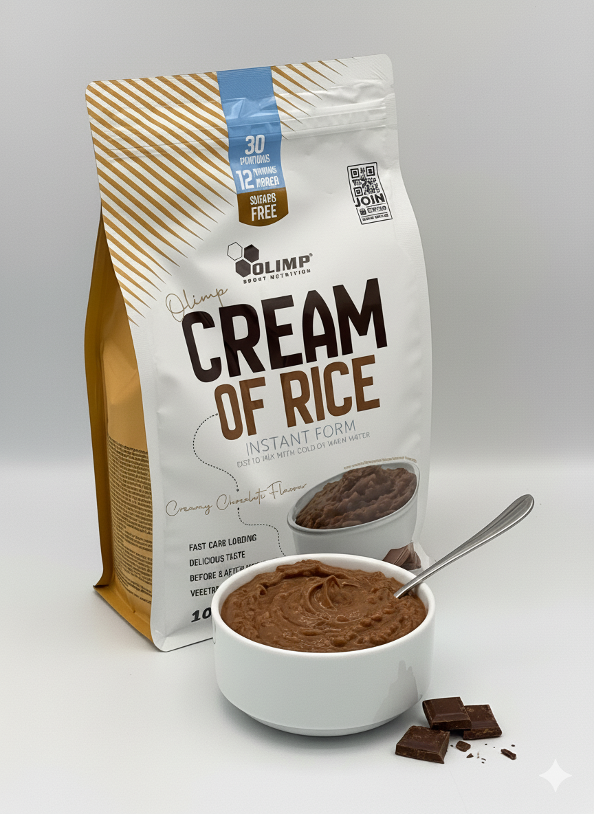 Olimp Cream of Rice 1kg вкус Шоколад, готовый рис, углеводы для спорта