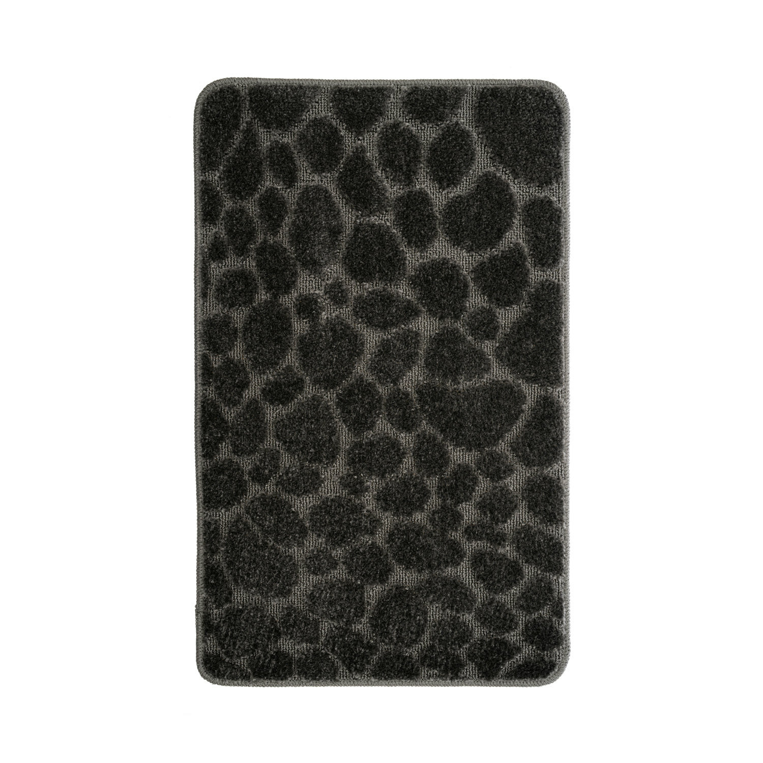 Коврик для ванной комнаты Fora STONE BLACK черный 50x80 см