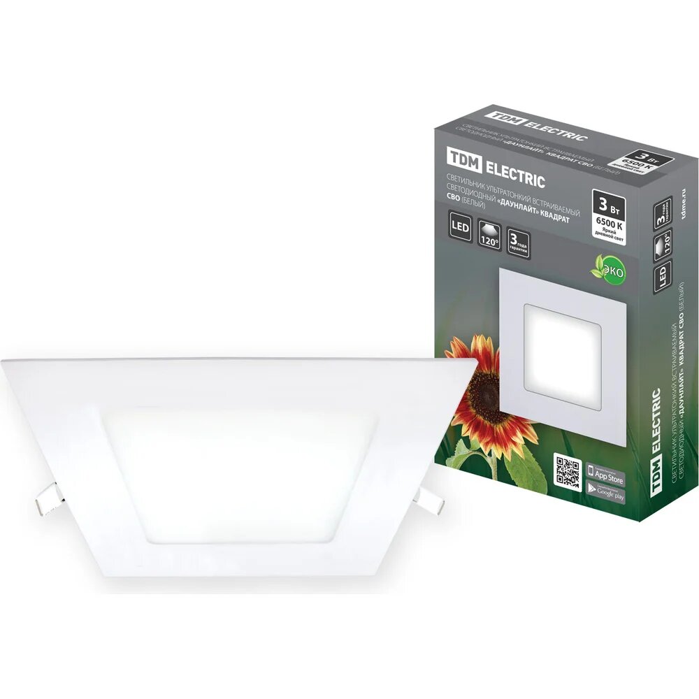 TDM ELECTRIC Встраиваемый светильник светодиодный белый 