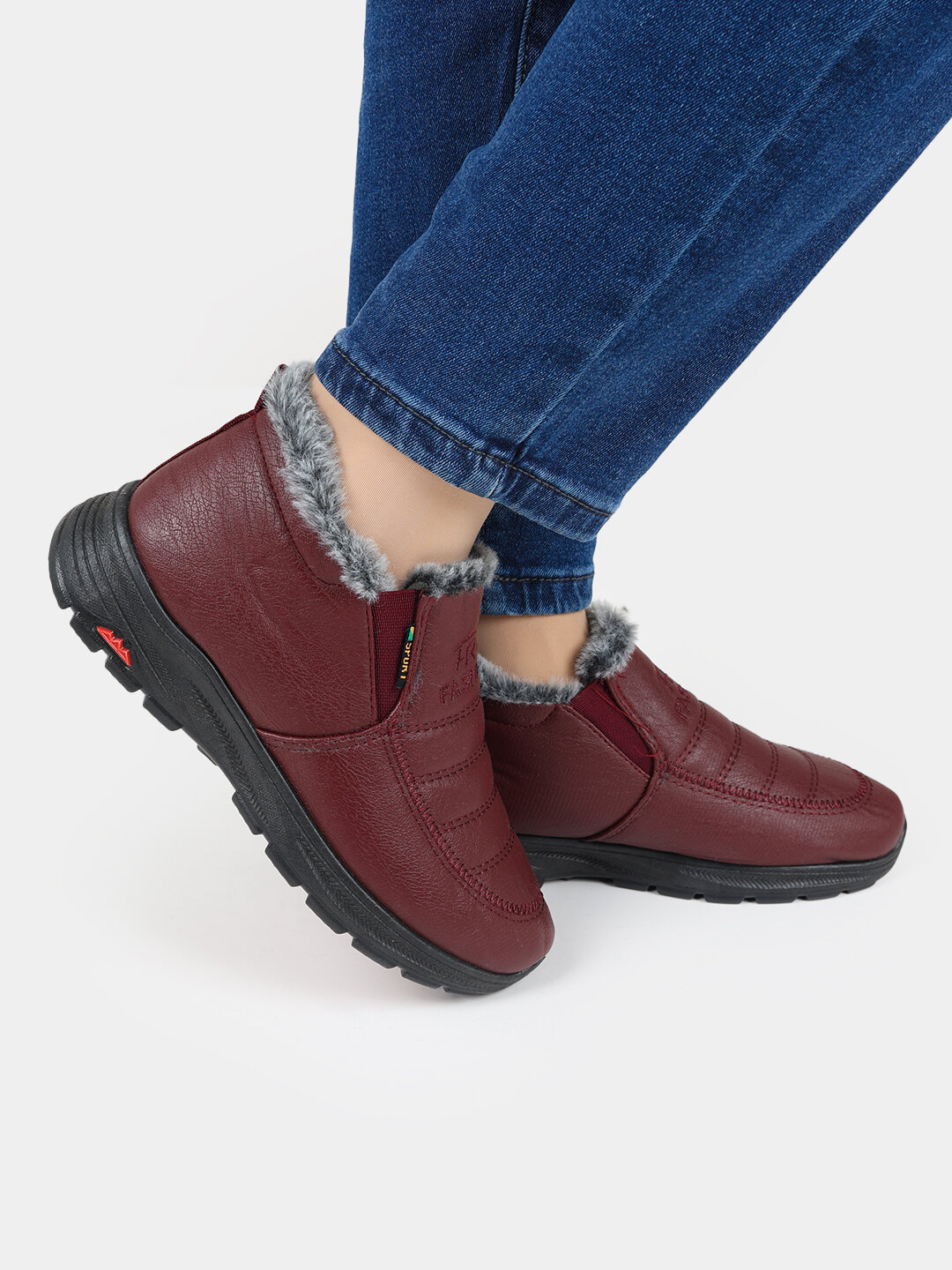 Полусапоги, размер 39, бордовый — фото 1