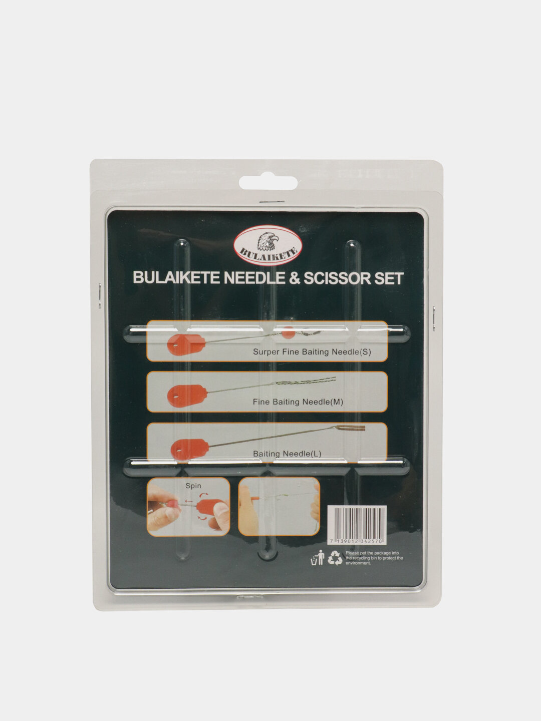 Рыболовный набор, игла для стиков (протяжка), сверло, крючок, шило — фото 1