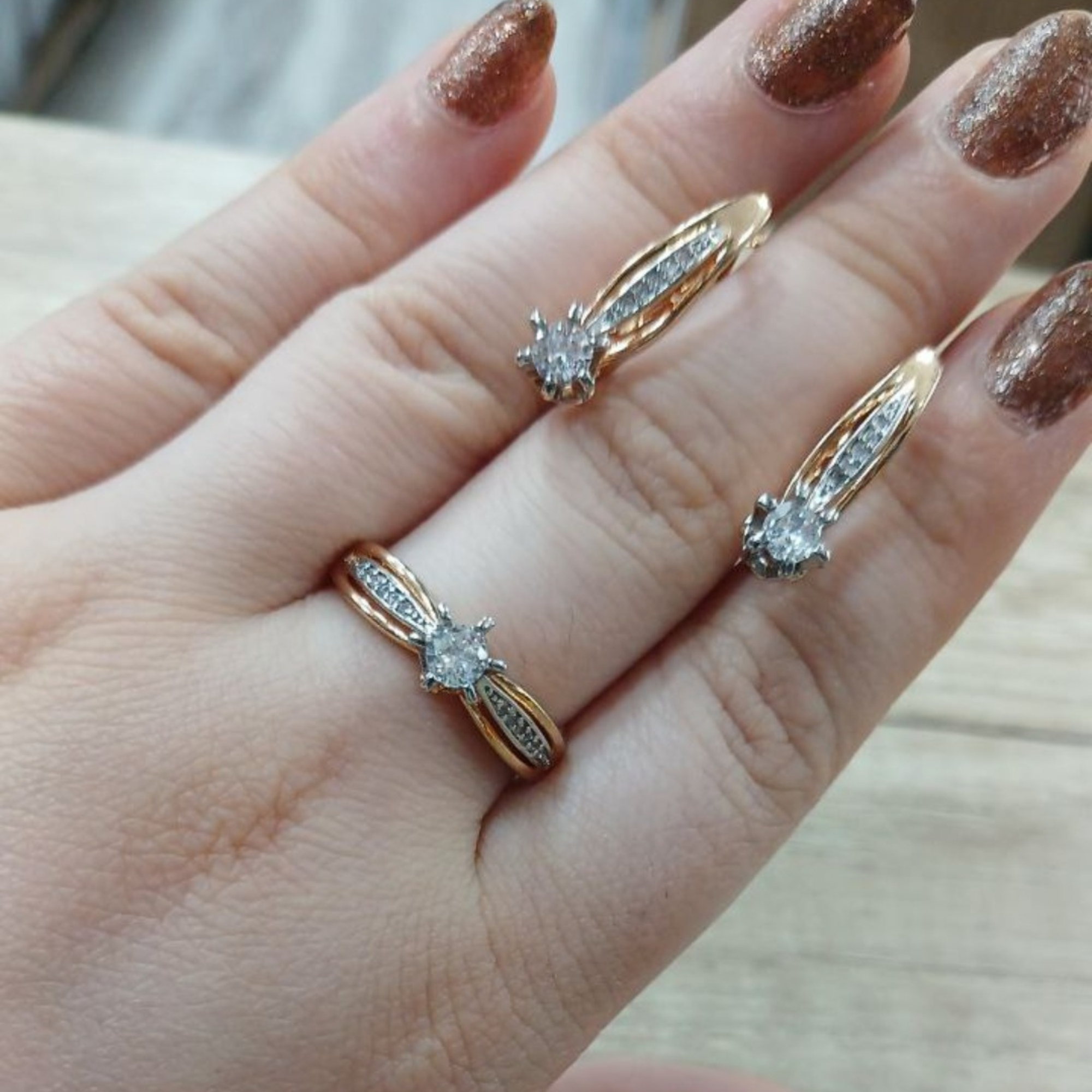 Комплект бижутерии: серьги, цепь, металл