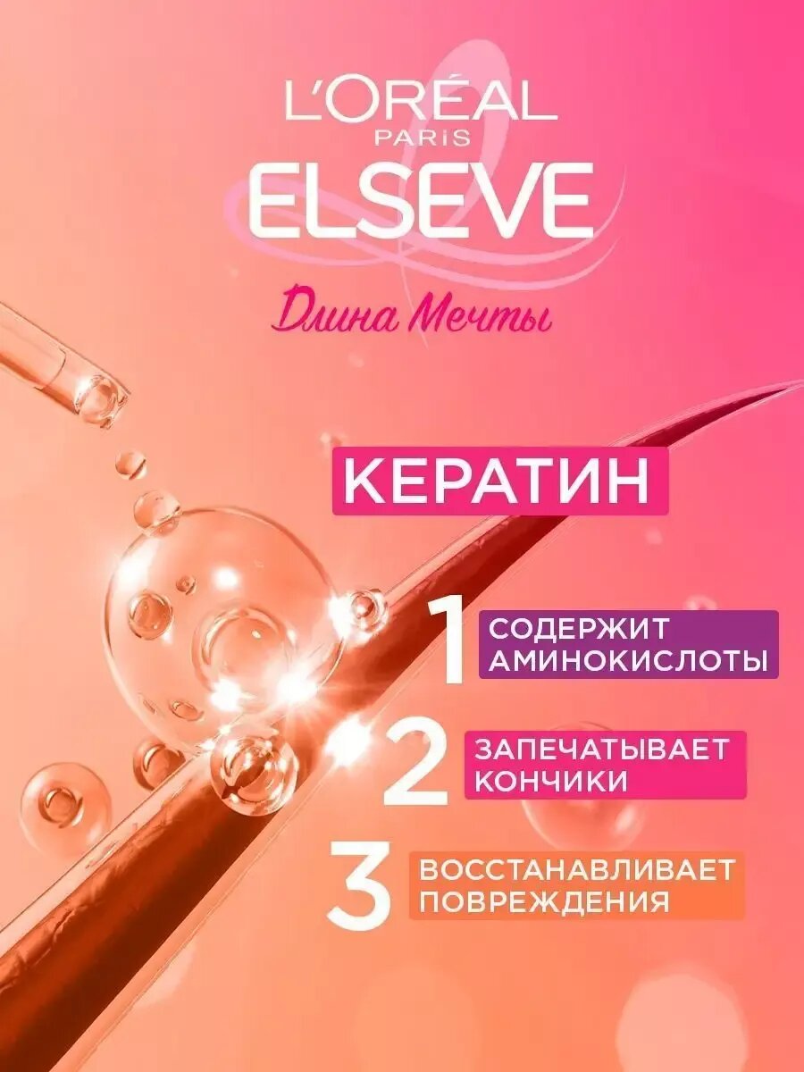 Elseve Супербальзам "Длинные Мечты", восстановление, увлажнение, для поврежденных волос — фото 1
