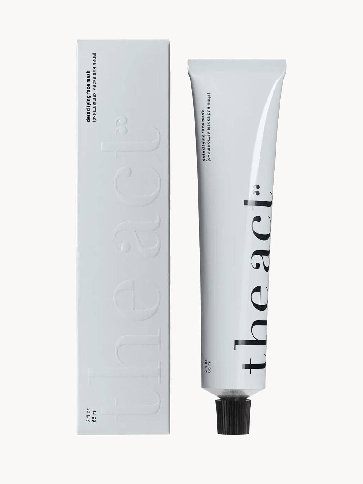 Маска для лица The Act глиняная очищающая, белая глина и черный тмин, 65 мл