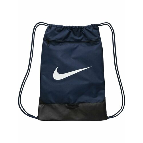 фото Мешок для обуви nike brasilia 9.5 training gym sack синий 100% полиэстер 5х35х50