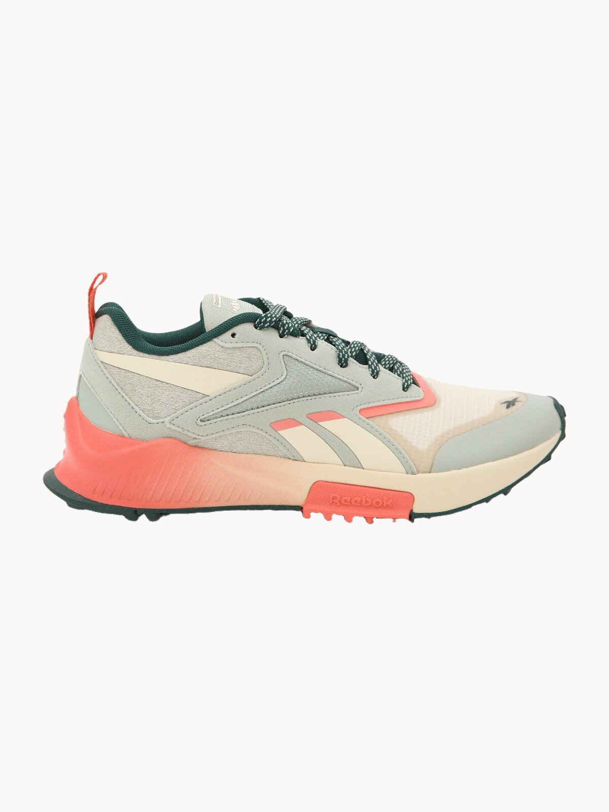 Кроссовки Reebok Lavante Trail 2, размер 7,5 US, зеленый/бежевый/розовый